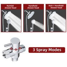 CHUVEIRO (DUCHA) DE ALTA PRESSÃO COM 5 MODOS DE JATO, CORPO EM ALUMÍNIO. ACOMPANHA CONVERSOR DE 3 VIAS, CHUVEIRO DE MAO, SUPORTE PARA CHUVEIRO, MANGUEIRA DE 1.5 METROS, BRAÇO DE EXTENSÃO, ACESSÓRIOS DE INSTALAÇÃO = BXDX-874-B-3