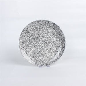 PRATO DE JANTAR FUNDO EM VIDRO OPALINO TEMPERADO GRANITO, MODELO CARINE, TAMANHO 21CM, MARCA LUMINARC = N6612