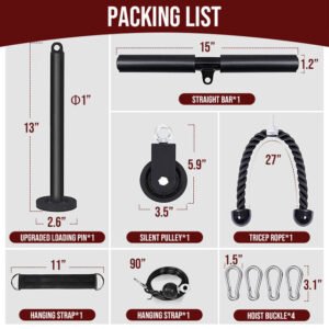 CONJUNTO DE EXERCICIO DENOMINADO COMERCIALMENTE COMO FLYING BIRD FITNESS, USO DOMESTICO, CONTENDO SISTEMA DE POLIA DE CABOS, CABO, ALÇA DA BARRA EM T, ALÇA EM FORMATO ANEL, FIXAÇÃO DE CORDA, RODA DA POLIA, PINO DE CARGA = BXDXT43-B-2