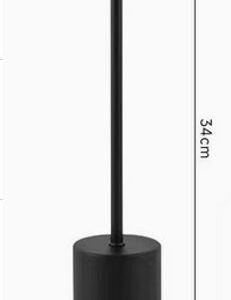 LUMINARIA DE MESA PORTATIL COM ILUMINACAO DE LED INTEGRADA, COMPOSTA POR BASE, HASTE E DIFUSOR SUPERIOR CIRCULAR, COM ACIONAMENTO POR BOTAO SENSÍVEL AO TOQUE (TOUCH), DESTINADA A ILUMINACAO AUXILIAR OU DECORATIVA, COR PRETO