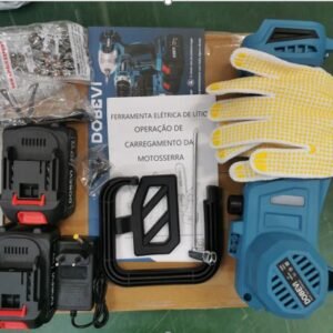 MINI MOTOSERRA ELETRICA PORTATIL COM FUNCIONAMENTO A BATERIA
