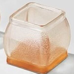 PROTETOR DE PISO EM SILICONE FLEXÍVEL COM FELTRO NA SOLA PARA PES RETANGULARES DE CADEIRAS DIMENSÕES 30x28x52 CM