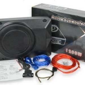 SUBWOOFER AUTOMOTIVO ATIVO DE 10 POLEGADAS, TIPO CAIXA ACÚSTICA COM AMPLIFICADOR INTEGRADO
