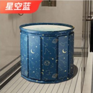 BANHEIRA DOBRAVEL PORTATIL PARA ADULTOS, FABRICADA EM PVC E LONA, UTILIZADA PARA BANHO E IMERSAO, COM ISOLAMENTO TERMICO, CAPACIDADE APROXIMADA 254 LITROS