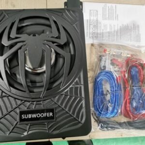 CAIXA DE SOM SUBWOOFER AUTOMOTIVA, COM AMPLIFICADOR INTEGRADO, 12V, POTENCIA 1200W. GABINETE EM PLASTICO E METAL. INCLUI CHICOTE E KIT INSTALACAO COM CABOS ELETRICOS, FUSIVEL, SUPORTES E MANUAL DE INSTRUCOES