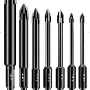 CONJUNTO DE BROCAS ESCALONADAS PARA PERFURACAO, FABICADAS EM ACO, PROPRIA PARA USO EM FURADEIRAS ELETRICAS OU MANUAIS, CONJUNTO CONTENDO 7 PECAS