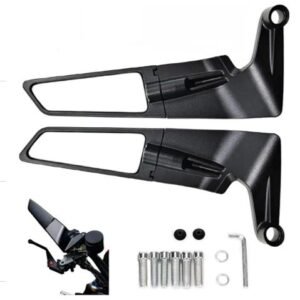 ESPELHO RETROVISOR LATERAL PARA MOTOCICLETA, MODELO ESPORTIVO TIPO ASA FIXA