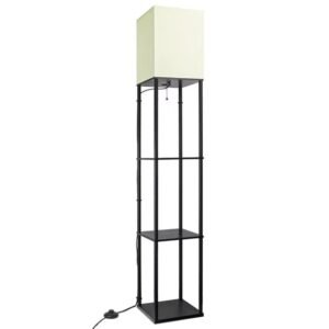 Storage rack floor lamp - LUMINÁRIA COM PRATELEIRA