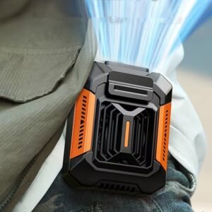 MINI VENTILADOR PORTATIL SEM FIO COM FUNCIONAMENTO POR BATERIA DE LITIO DE 48V