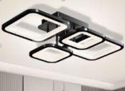 Four box square ceiling light - LUSTRE AJUSTÁVEL