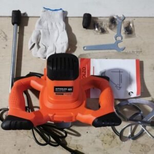 MISTURADOR DE TINTAS/ ARGAMASSA PORTATIL COM FUNCIONAMENTO ELETRICO 110V/60HZ, 1600W DE POTENCIA, EMPUNHADEIRA DUPLA, USO PROFISSIONAL, MARCA AITOOLZO