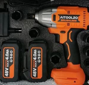 PARAFUSADEIRA ELETRICA DE IMPACTO COM TORQUE MAXIMO DE 800 N.M SEM ESCOVA