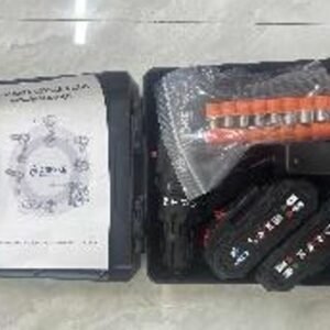 PARAFUSADEIRA ELETRICA DE IMPACTO COM TORQUE MAXIMO DE 750 N.M SEM ESCOVA, POSSUI CHAVE SELETORA DE 2 VELOCIDADES, FREQUENCIA DE ATE 4400 RPM, TRAVA E LUZ DE LED. FUNCIONAMENTO POR BATERIA DE ION DE LITIO. O PRODUTO ACOMPANHA BATERIA, CARREGADOR, CONJUNTO DE SOQUETES, CONJUNTO DE ADAPTADORES, CHAVE MANDRIL, BROCAS, CAIXA DE PARAFUSO/ BUCHA ACONDICIONADAS EM MALETA DE PLASTICO PARA TRANSPORTE