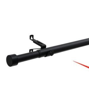 VARAO DE CORTINA TELESCOPICO AJUSTAVEL EM ALUMINIO COM SUPORTE PARA PAREDE OU TETO, DIAMETRO 25MM